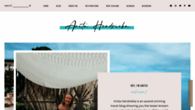 What Anitahendrieka.com website looked like in 2020 (3 years ago)
