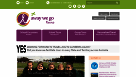 What Awaywegotours.com.au website looked like in 2020 (3 years ago)