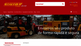 What Aluguequipshop.com.br website looked like in 2020 (3 years ago)