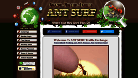 What Antsurf.com website looked like in 2020 (3 years ago)