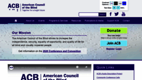 What Acb.org website looked like in 2020 (3 years ago)