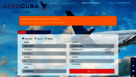 What Aerocuba.com website looked like in 2020 (3 years ago)