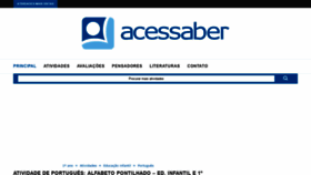 What Acessaber.com.br website looked like in 2020 (3 years ago)