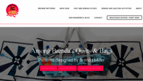 What Amongbrendasquilts.com website looked like in 2020 (3 years ago)