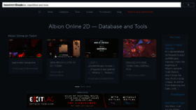 What Albiononline2d.com website looked like in 2020 (3 years ago)