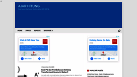 What Ajarhitung.com website looked like in 2020 (3 years ago)