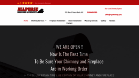 What Allphasemasonrychimney.com website looked like in 2020 (3 years ago)