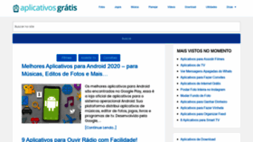 What Aplicativosgratis.com.br website looked like in 2020 (3 years ago)