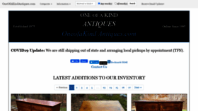 What Antiquesandarts.com website looked like in 2020 (3 years ago)
