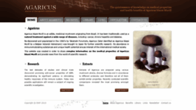 What Agaricus.org website looked like in 2020 (3 years ago)