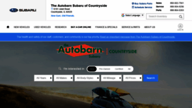What Autobarnsubaruofcountryside.com website looked like in 2020 (3 years ago)