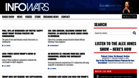 What Archives.infowars.com website looked like in 2020 (3 years ago)