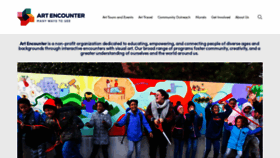 What Artencounter.org website looked like in 2020 (3 years ago)