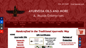 What Ayurvedaoilsandmore.com website looked like in 2020 (3 years ago)