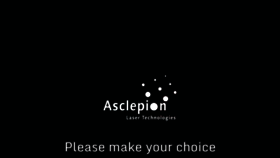 What Asclepion.com website looked like in 2020 (3 years ago)