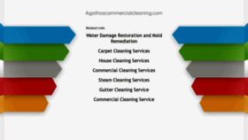 What Agathoscommercialcleaning.com website looked like in 2020 (3 years ago)