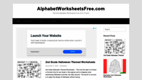 What Alphabetworksheetsfree.com website looked like in 2020 (3 years ago)