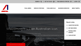 What Ampol.com.au website looked like in 2020 (3 years ago)
