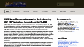 What Arkansaswater.org website looked like in 2020 (3 years ago)