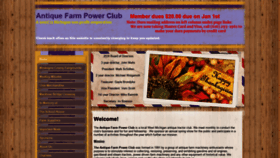 What Antiquefarmpowerclub.biz website looked like in 2020 (3 years ago)