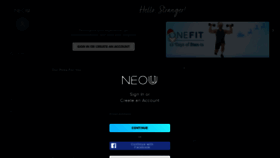 What App.neoufitness.com website looked like in 2020 (3 years ago)