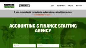 What Accountingprincipals.com website looked like in 2020 (3 years ago)