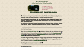 What Ammonoosuccampground.com website looked like in 2020 (3 years ago)