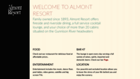 What Almontresort.com website looked like in 2020 (3 years ago)