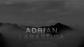 What Adrianlabastida.com website looked like in 2020 (3 years ago)