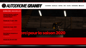What Autodromegranby.com website looked like in 2020 (3 years ago)