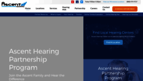 What Ascenthearing.com website looked like in 2020 (3 years ago)