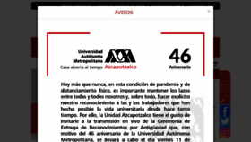 What Azc.uam.mx website looked like in 2020 (3 years ago)