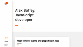 What Alexboffey.co.uk website looked like in 2020 (3 years ago)