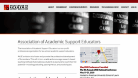 What Associationofacademicsupporteducators.org website looked like in 2020 (3 years ago)