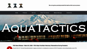 What Aquatactics.com website looked like in 2020 (3 years ago)