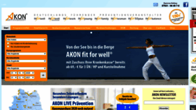 What Akon.de website looked like in 2020 (3 years ago)