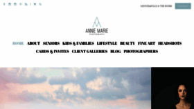 What Anniemariephotography.com website looked like in 2020 (3 years ago)