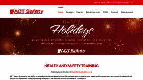 What Actsafety.co.nz website looked like in 2020 (3 years ago)