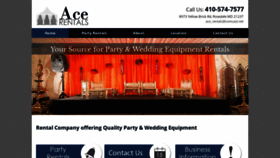 What Acerentals.net website looked like in 2020 (3 years ago)