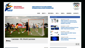 What Arisf.sport website looked like in 2020 (3 years ago)