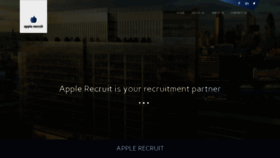 What Applerecruit.com website looked like in 2020 (3 years ago)