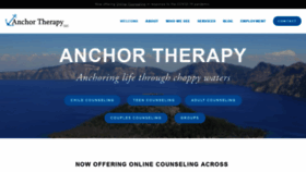 What Anchortherapy.org website looked like in 2020 (3 years ago)