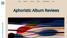 What Albumreviews.blog website looked like in 2020 (3 years ago)