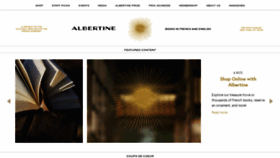 What Albertine.com website looked like in 2020 (3 years ago)
