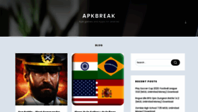 What Apkbreak.com website looked like in 2020 (3 years ago)