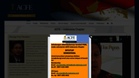 What Acfe-indonesia.or.id website looked like in 2020 (3 years ago)