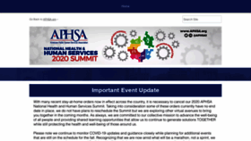 What Aphsanationalsummit.com website looked like in 2020 (3 years ago)