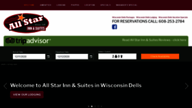 What Allstarinnwisdells.com website looked like in 2020 (3 years ago)