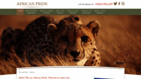 What African-pride.co.uk website looked like in 2020 (3 years ago)