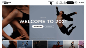What Australianballet.com.au website looked like in 2020 (3 years ago)